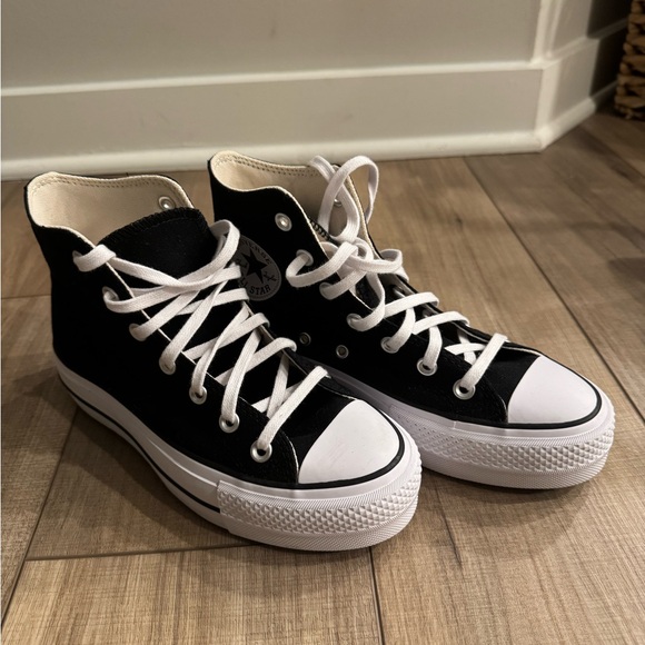 Converse Black and White Canvas Sneakers - Picture 2 of 6